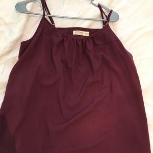 Spaghetti strap, maroon, xl blouse